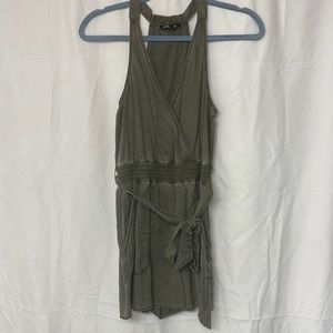 Express Silky Soft Twill Utility Romper *NWOT*